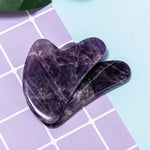 Gua sha stones (Amethyst, Tiger, Obsidian, Aventurine, Rose)