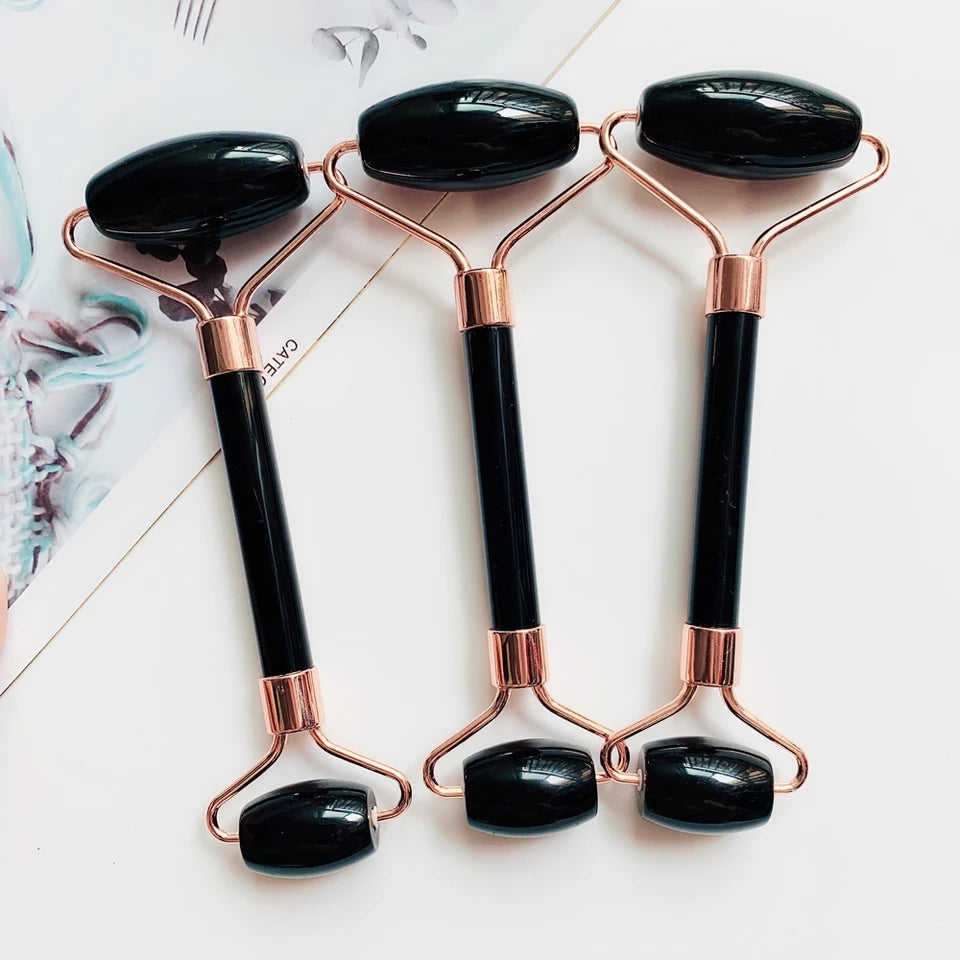 Facial Rollers (Amethyst, Tiger, Rose, Obsidian, Red jasper)