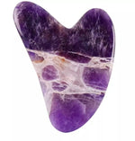 Gua sha stones (Amethyst, Tiger, Obsidian, Aventurine, Rose)