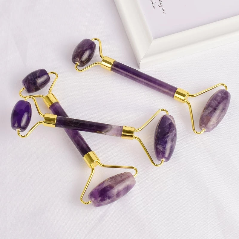 Facial Rollers (Amethyst, Tiger, Rose, Obsidian, Red jasper)